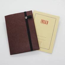 Load image into Gallery viewer, Slim Notebook Cover for A6 Notebooks, such as Hobonichi Techo, Midori MD, Muji, Apica, Stalogy 365, Life vermilion, Nanami cafe note, and more.