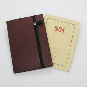 Slim Notebook Cover for A6 Notebooks, such as Hobonichi Techo, Midori MD, Muji, Apica, Stalogy 365, Life vermilion, Nanami cafe note, and more.